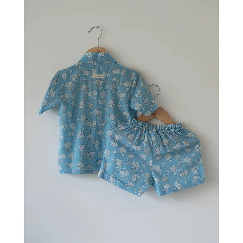 Love The World Today Boogie Co-Ord Set For Boys In Powder Blue