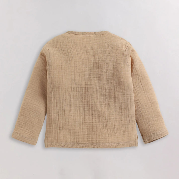 Cot &amp; Candy Baby Organic Boys Cordset - Latte