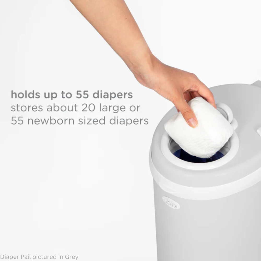 Ubbi Steel Odor Locking Diaper Pail - Slate