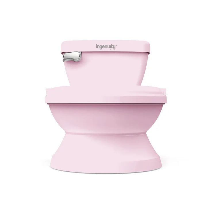 Ingenuity My Size Potty Pro 2-in-1 Toddler Potty Training Toilet with Flush Sound &amp; Detachable Potty Ring, 18 - 60 months, c
