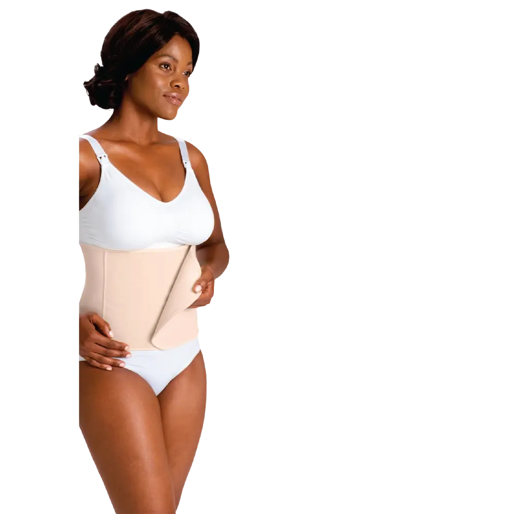 Carriwell Organic Cotton Post Birth Belly Binder - Honey
