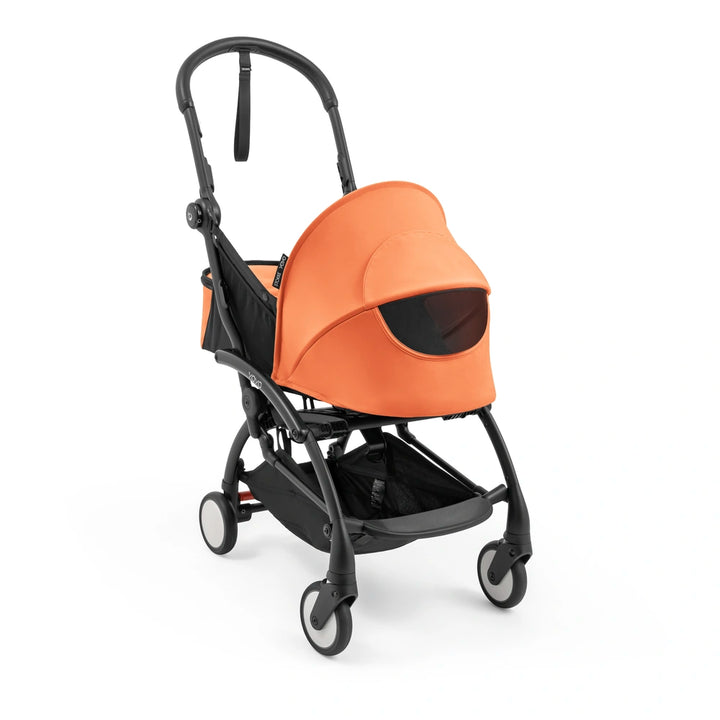 Stokke YOYO⁵ Newborn Pack | Fully Flat Newborn Seat | Newborn Stroller Attachment | 0–6 Months | Lightweight &amp; Compact | 5-Point Safety Harness | Ventilation Windows | Peach