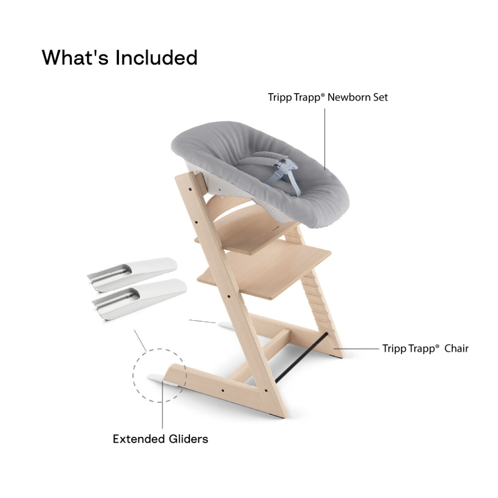 Stokke® Tripp Trapp Newborn Combo (Chair & Grey Newborn set)