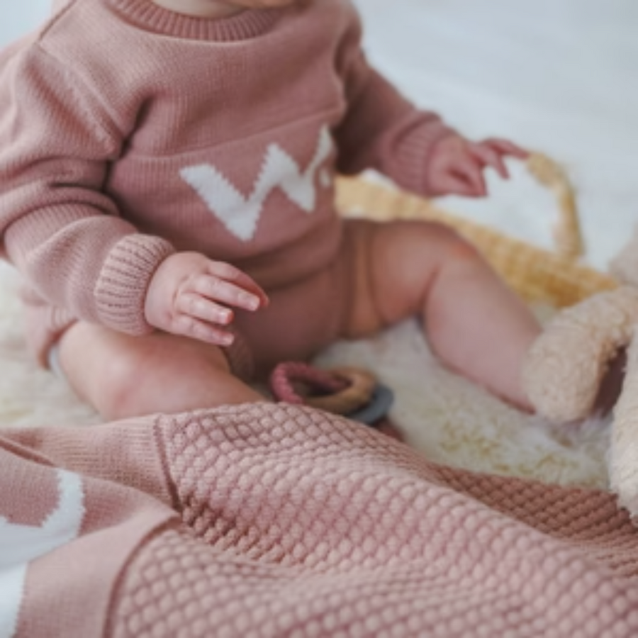 NamelyCo Letter Bodysuit - Ballet