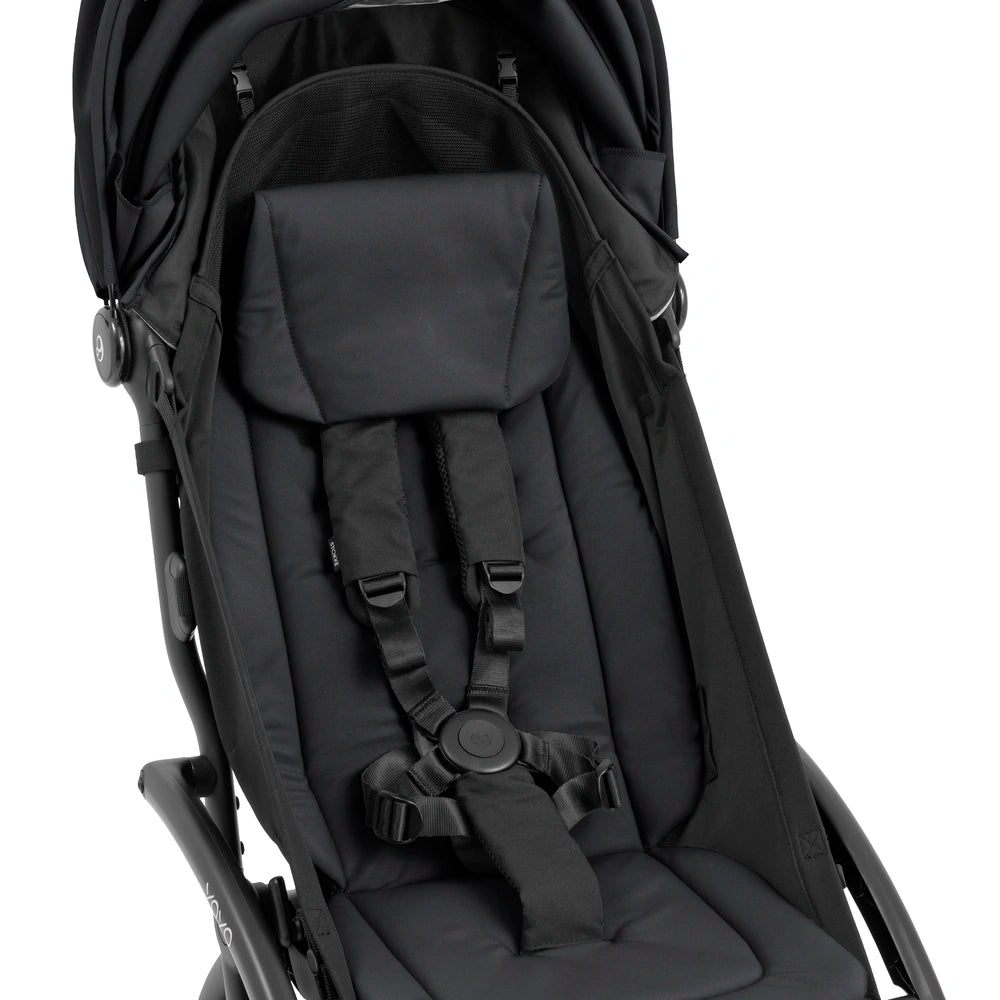 Stokke YOYO⁵  Seat Pack | 6 Months+ | Redesigned Padded Seat | Extendable Canopy | Zipped Back Pocket | Lightweight &amp; Comfortable | For Babies 6 Months to 4 Years | Requires YOYO Frame (Sold Separately) | Black
