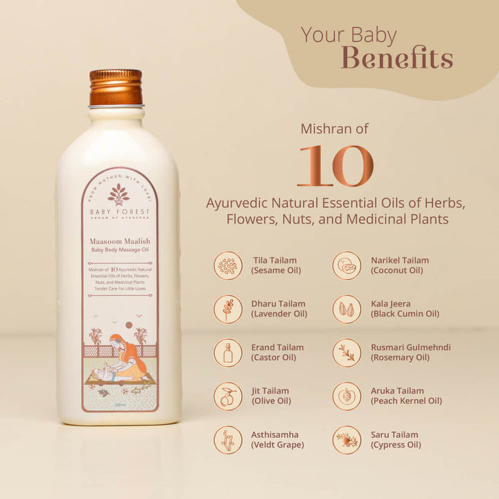 Baby Forest Maasoom Maalish Baby Body Massage Oil - 200ml