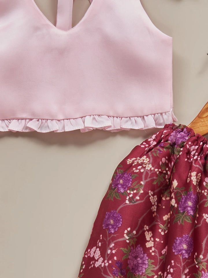 Liz Jacob Girls | Pure Mulberry-Silk Ethnicwear | Kesar