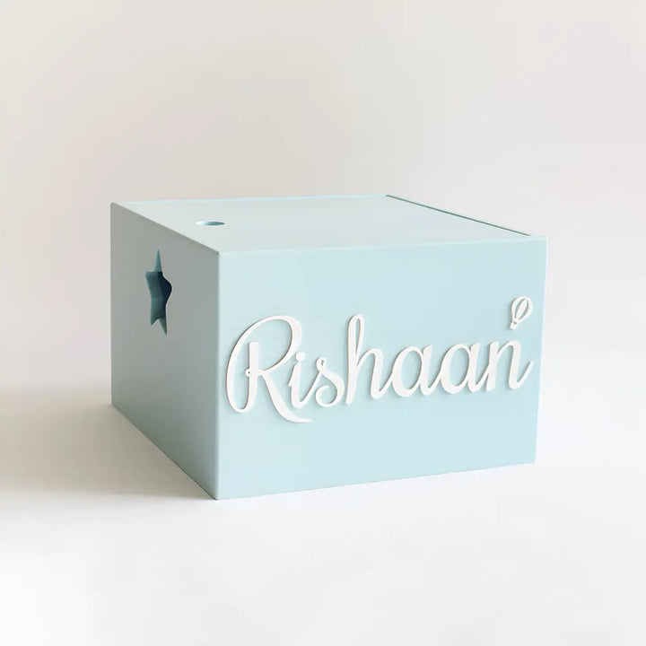 The Tiny Trove Personalized  Star Box - Blue