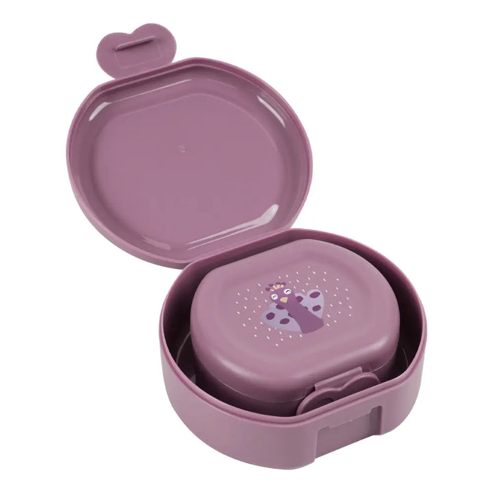 Trixie Kids Snack Box Set | 2-Piece Lunch &amp; Snack Storage Boxes with Easy Clip Closure, Dishwasher-Safe Design for School &amp; Travel | 3 Years Onwards | Mrs. Peacock