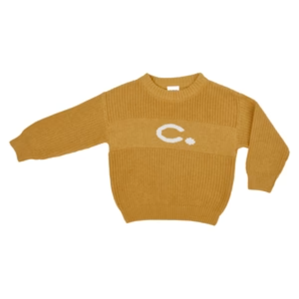 NamelyCo's Personalised Letter Jumper - Honey Mustard