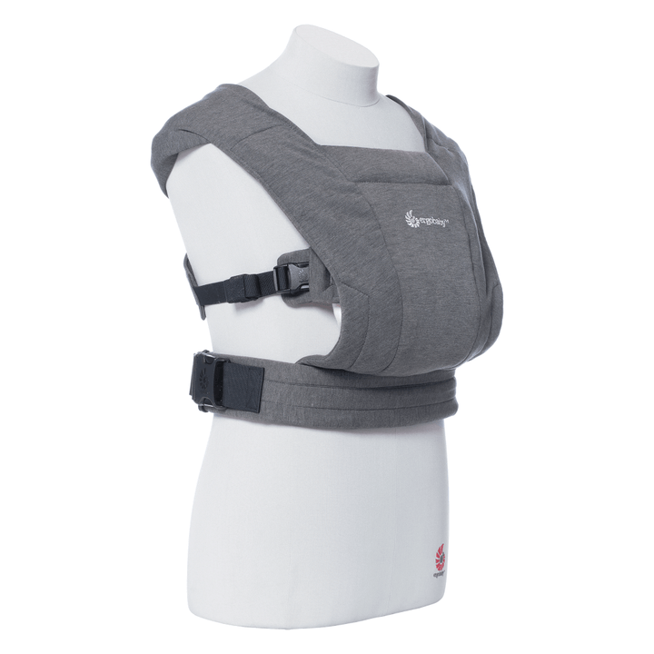 Ergobaby Embrace Newborn Baby Carrier – Soft &amp; Lightweight Fabric, Ergonomic “M” Position and Head Support, Adjustable Waistbelt &amp; Cross Straps, 2 Carry Positions, Easy to Use, 3-11 Kgs, Birth to 12 Months, Heather Grey