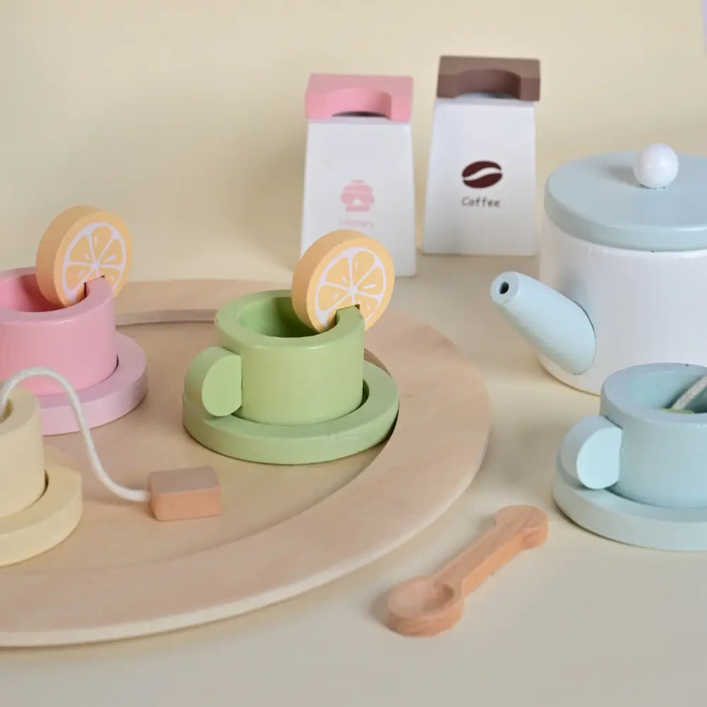 Playbox Wooden Tea Set for Kids