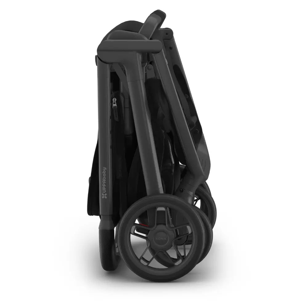 UPPAbaby Kona Stroller, Compact, Reversible Seat, Flat Recline, One Hand Fold, Includes Rain Cover &amp; Insect Net, Suitable from Birth - James/Black