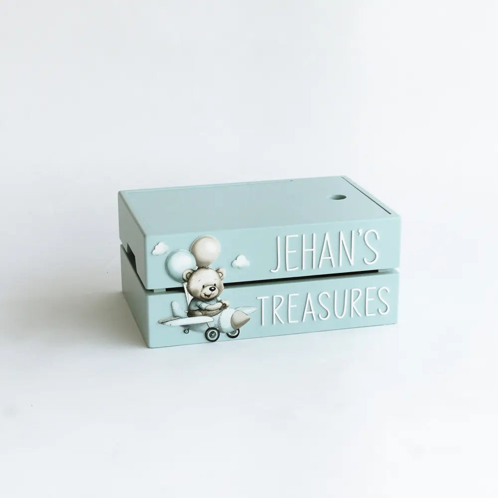 The Tiny Trove My Treasure Box (Teddy) - Blue