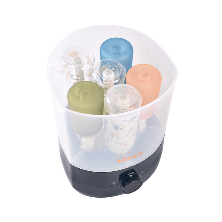 Beaba 2-in-1 Baby Bottle Sterilizer and Dryer, Night Blue, 0m+