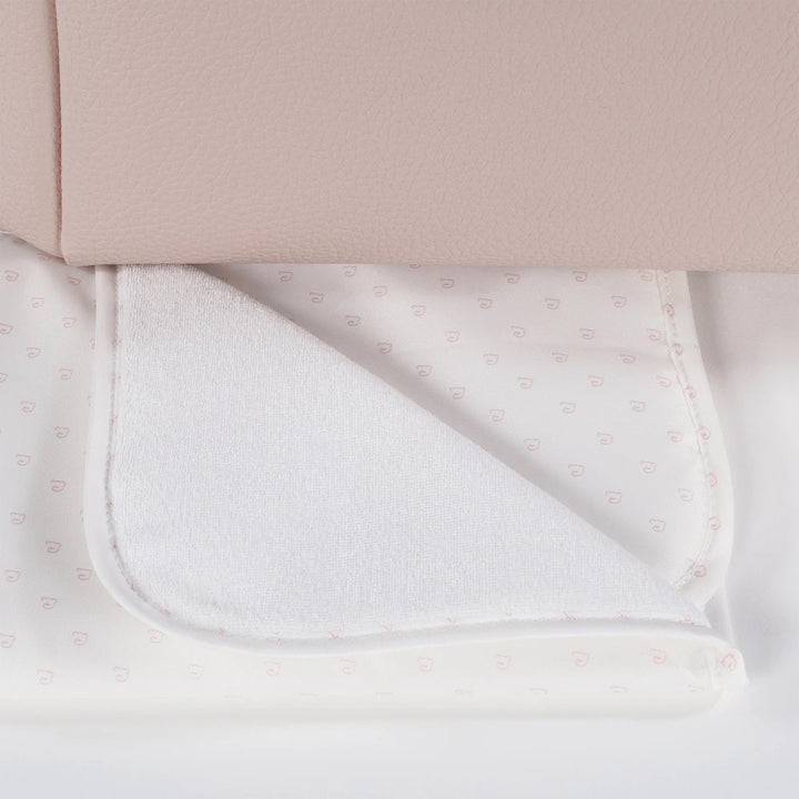 Pasito a Pasito Diaper Bag with Changing Mat, Large Capacity Water-Resistant Bag with Multi-Pocket Organizer, Insulated Bottle Pocket, Shoulder &amp; Stroller Straps, Icon Eco Leather - Rose
