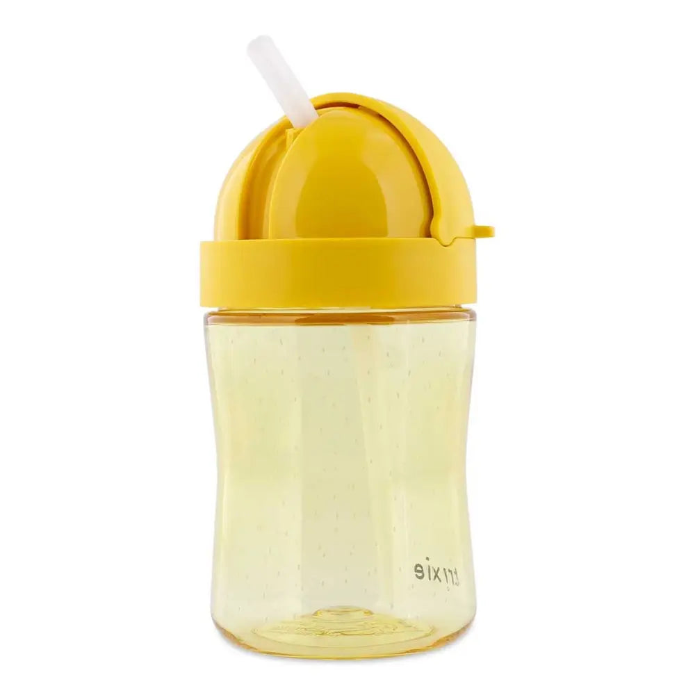Trixie Straw Cup | Spill-Resistant Tritan™ Drinking Cup with Hygienic Lid &amp; Easy-to-Clean Design for Independent Drinking | 9 Months Onwards | Mr. Lion
