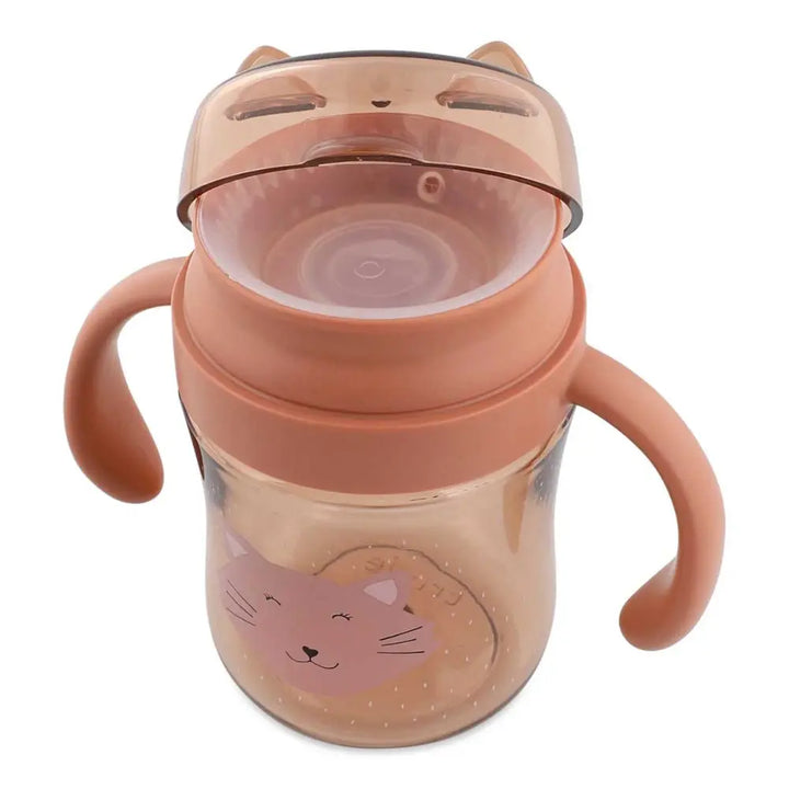 Trixie 360° Baby Training Cup with Handles | No-Spill Sippy Cup for Toddlers | BPA-Free Tritan™ Cup with Lid &amp; Easy Grip Handles | 6 Months+  | Mrs. Cat