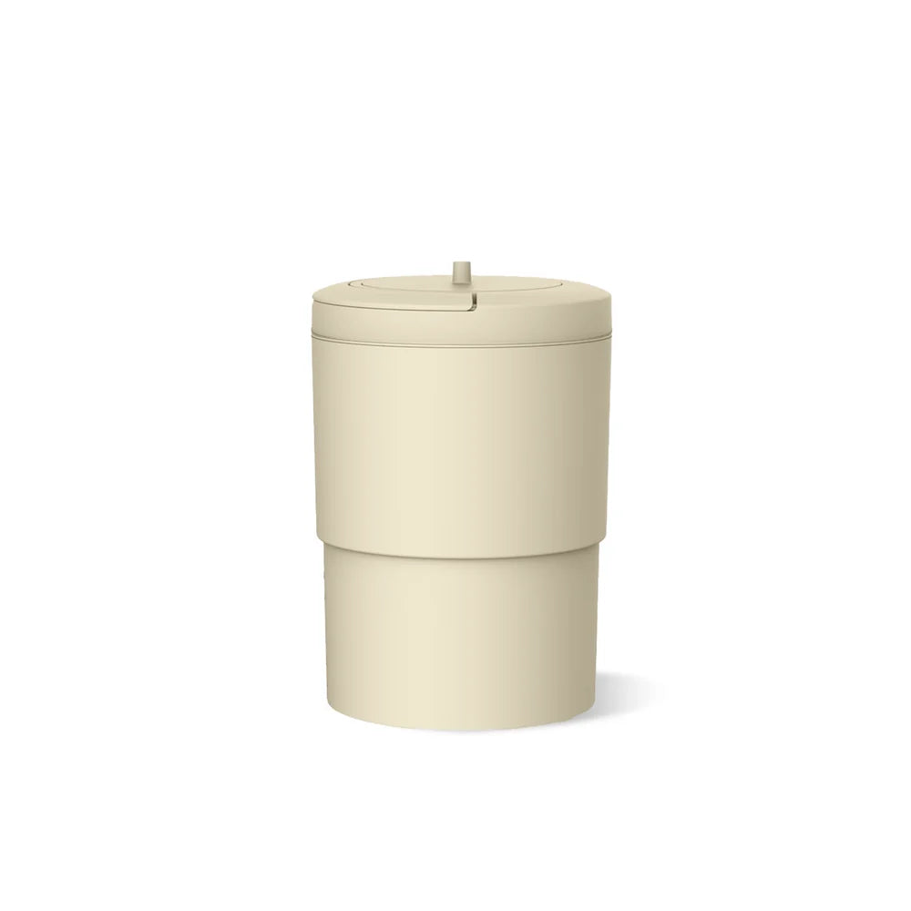 Magic Majestic &amp; Thoth Diaper Pail Lid, Waste Bin Lid for Hygienic &amp; Odorless Waste Disposal, Easy Screw-On Design, Durable &amp; Easy to Clean, Converts Diaper Pail into Kitchen or Toilet Waste Bin - Beige