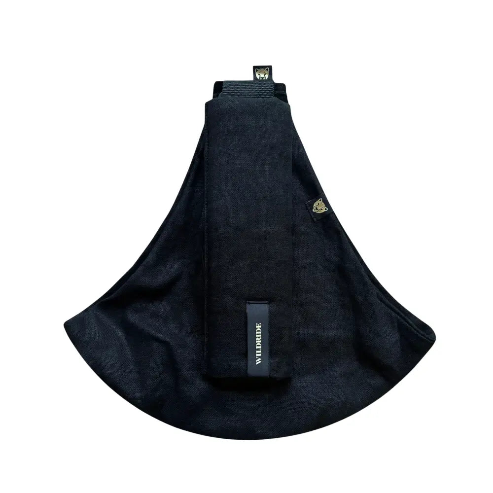 Wildride Toddler Carrier Black Linen | Lightweight Ergonomic Hip Seat Baby Carrier for Toddlers 9 Months–4 Years | Linen Blend Travel-Friendly Child Carrier | Comfortable Stroller Alternative for Everyday Adventures
