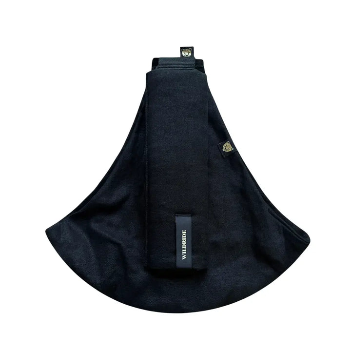 Wildride Toddler Carrier Black Linen | Lightweight Ergonomic Hip Seat Baby Carrier for Toddlers 9 Months–4 Years | Linen Blend Travel-Friendly Child Carrier | Comfortable Stroller Alternative for Everyday Adventures