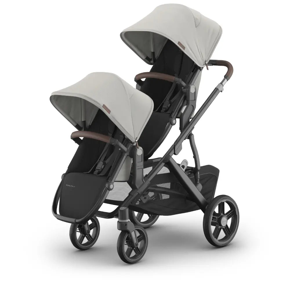 UPPAbaby RumbleSeat V3, Sibling/Twin Seat for Vista V3 Stroller, Multi Seat Configurations, Forward and Rear Facing, Up to 18 kgs - Savannah/Pearl Grey