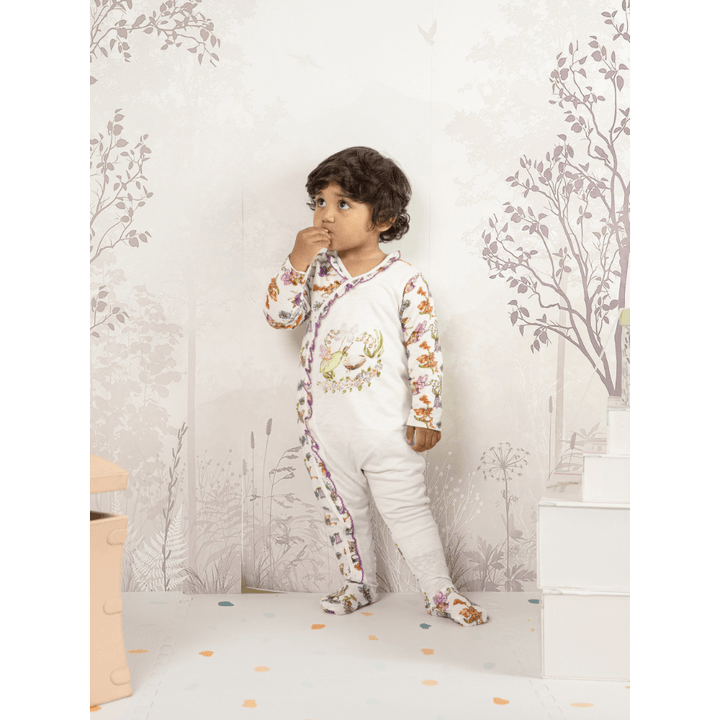 The Baby Trunk Baby Girl Gift Box – Garden Fairy Bodysuit &amp; Hand painted Bib