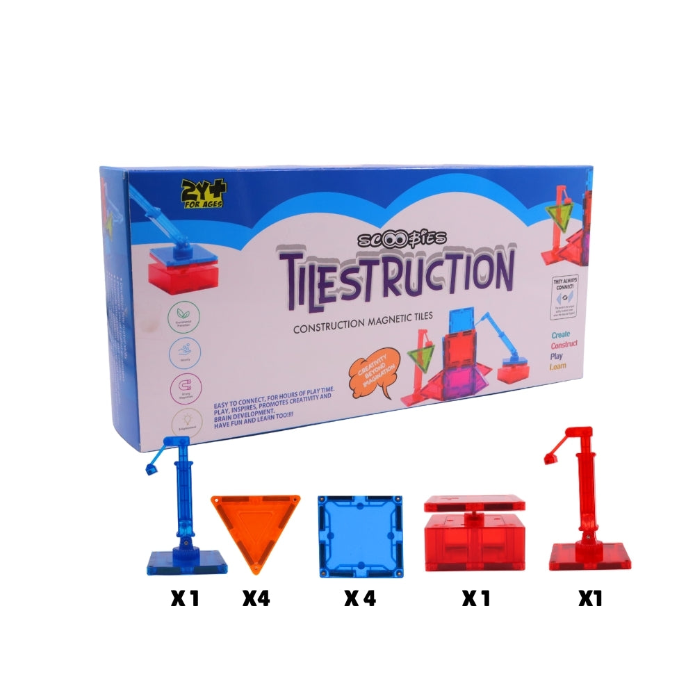 Scoobies Tilestruction Set with extendable cranes