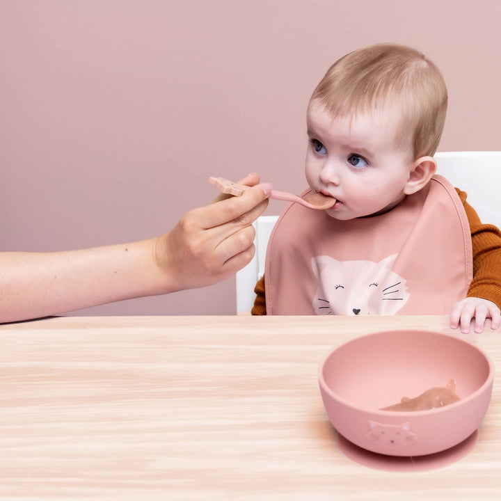 Trixie Silicone Suction Bowl | 100% Food-Grade Silicone Feeding Bowl with Stick &amp; Stay Base, Easy-Clean Design &amp; Self-Feeding Support | 4 Months Onwards | Mrs. Cat