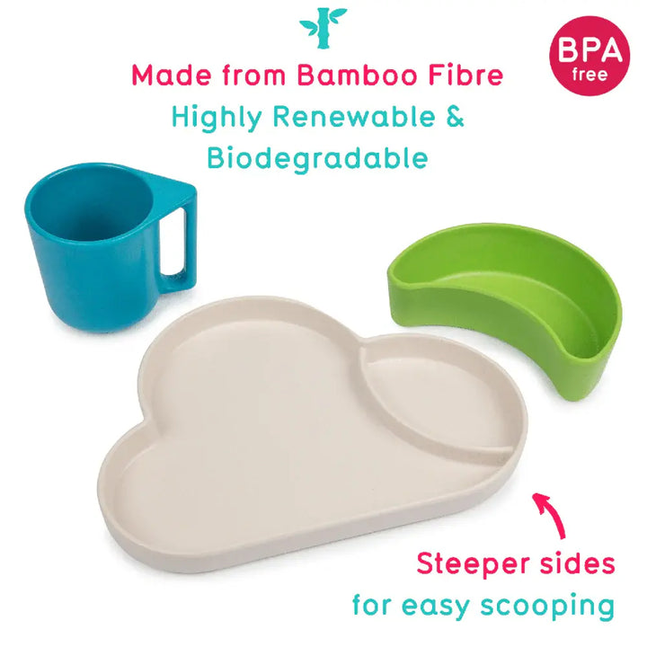 Eco Cloud Dining Set - Blue/Green