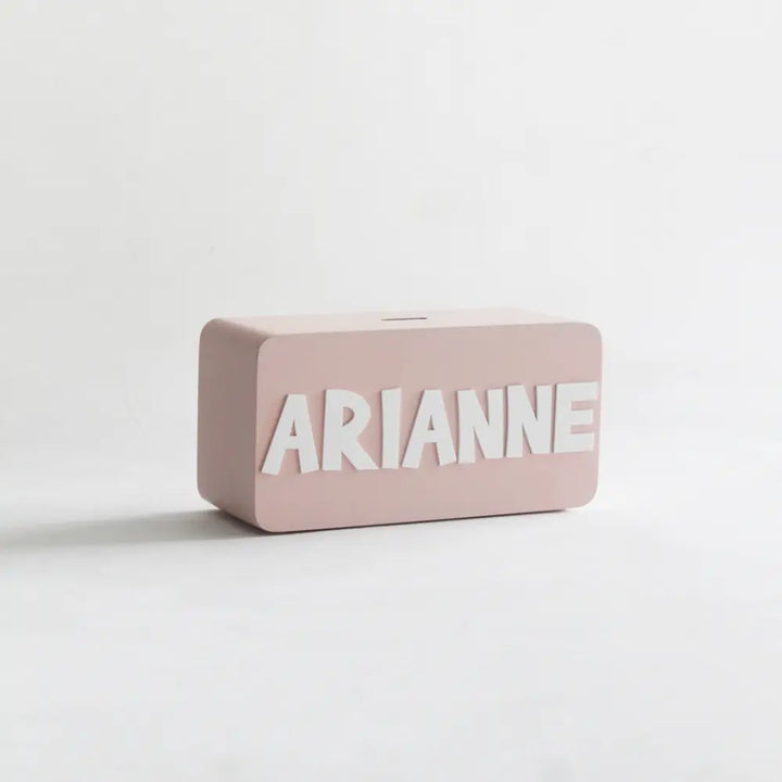 The Tiny Trove Rectangle Piggy Bank - Pink