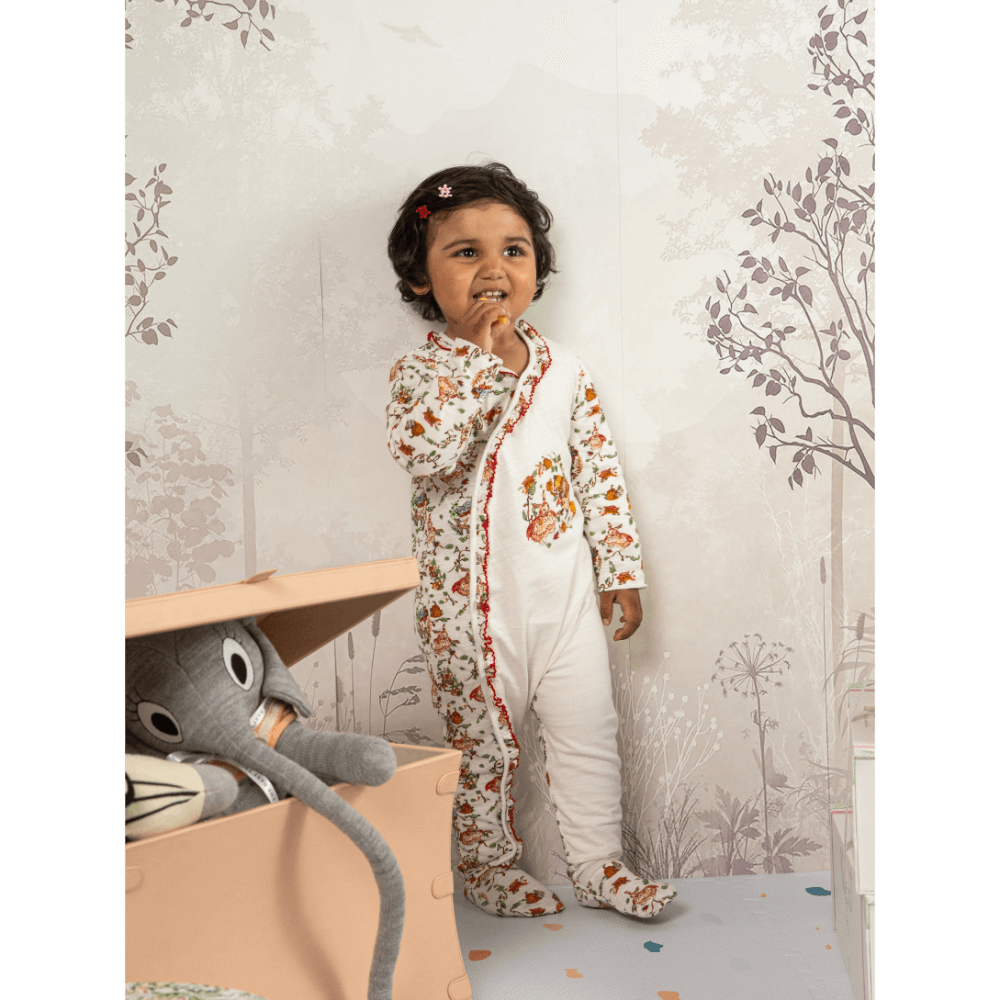 The Baby Trunk Baby Girl Gift Box – Red Riding Hood Bodysuit &amp; Hand-Painted Bib