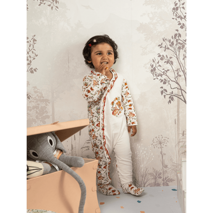 The Baby Trunk Baby Girl Gift Box – Red Riding Hood Bodysuit &amp; Hand-Painted Bib