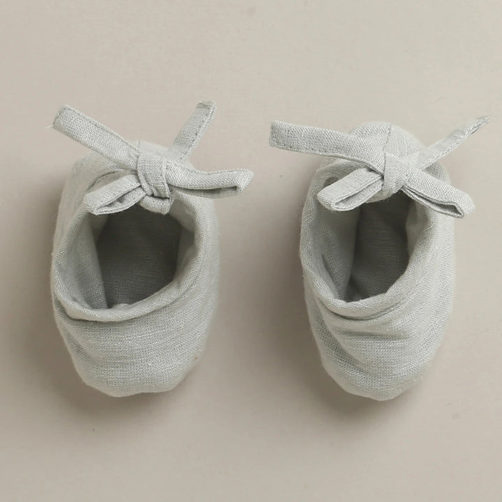 Sweetlime By As Unisex Pure Comfort Organic Cotton Baby Booties - Green