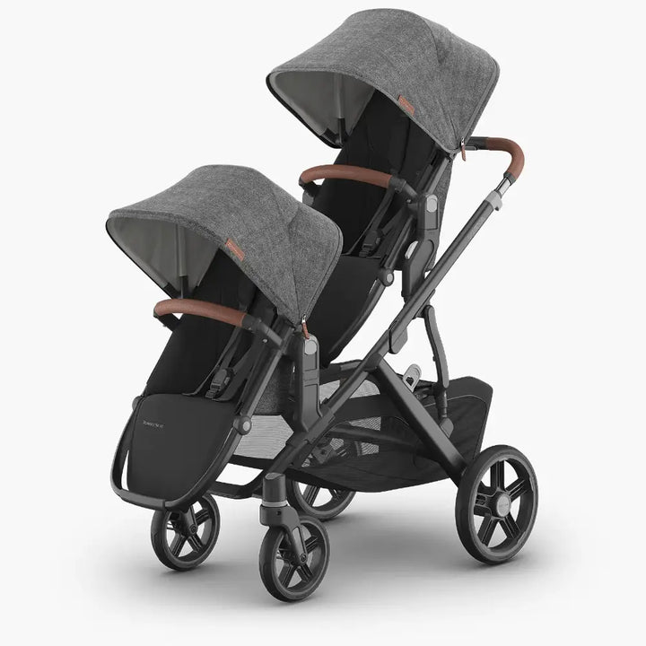 UPPAbaby RumbleSeat V3, Sibling/Twin Seat for Vista V3 Stroller, Multi Seat Configurations, Forward and Rear Facing, Up to 18 kgs - Greyson/Charcoal