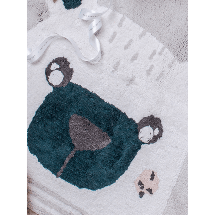 The Baby Trunk Bear Printed Cotton Anti Skid Water Resistance Floor Mat