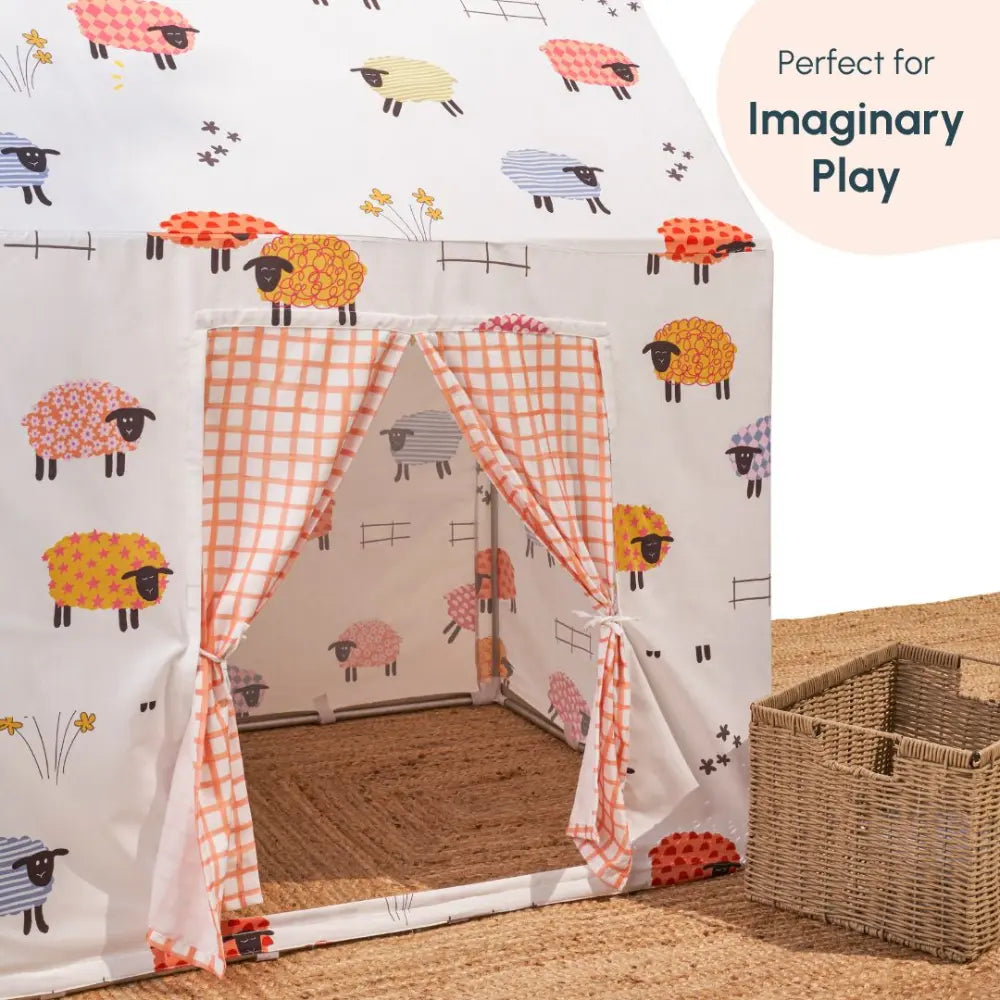 Curious Cub Animal-Themed Kids Play Tent House | Cozy Indoor Hideaway for Imaginative &amp; Independent Play | uitable for Children Aged 2–5 Years