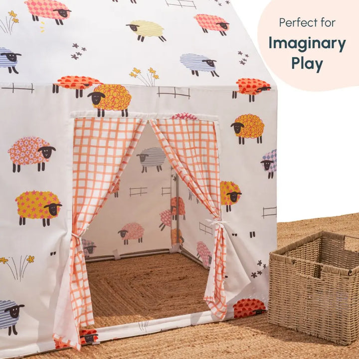 Curious Cub Animal-Themed Kids Play Tent House | Cozy Indoor Hideaway for Imaginative &amp; Independent Play | uitable for Children Aged 2–5 Years