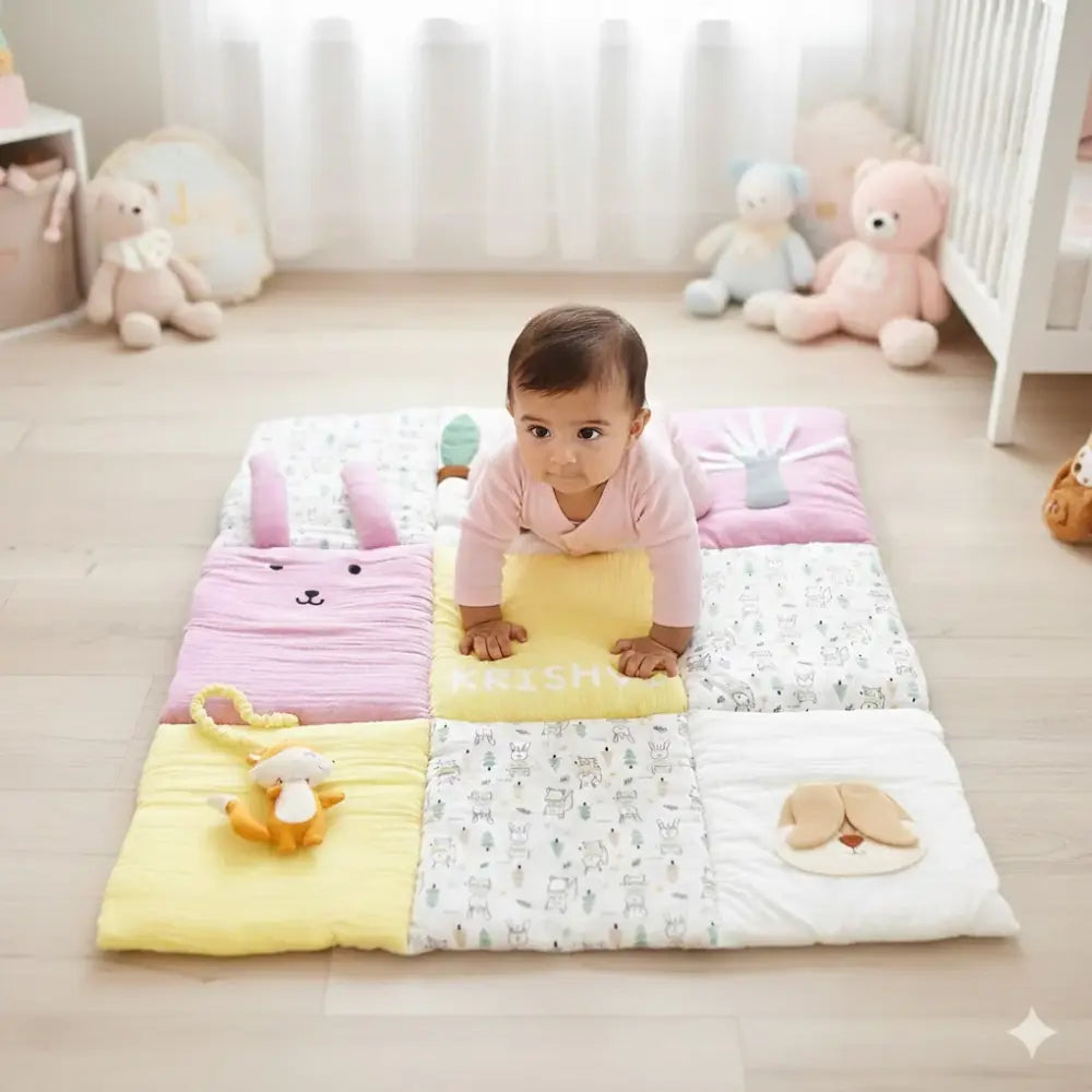 GWD Kids Woodland Explorer Play Gym &amp; Sensory Mat Set