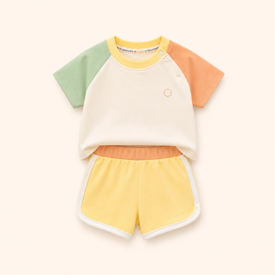 Faura Unisex Banana Cotton Playday Co-ord - Cream