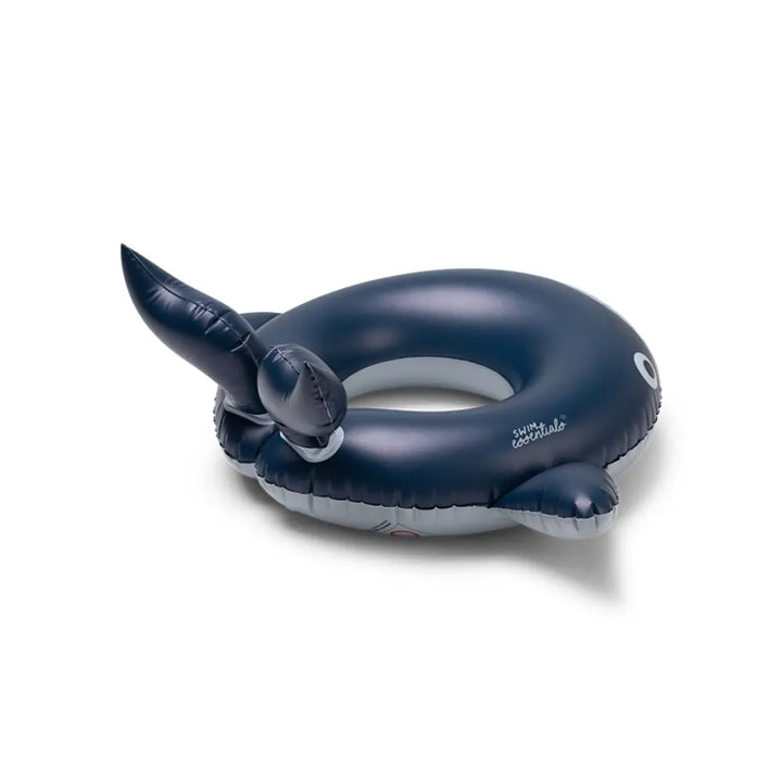 Swim Essentials Swim Ring, Inflatable Kids Pool Float,  Ø 55 cm - Blue Walter Whale