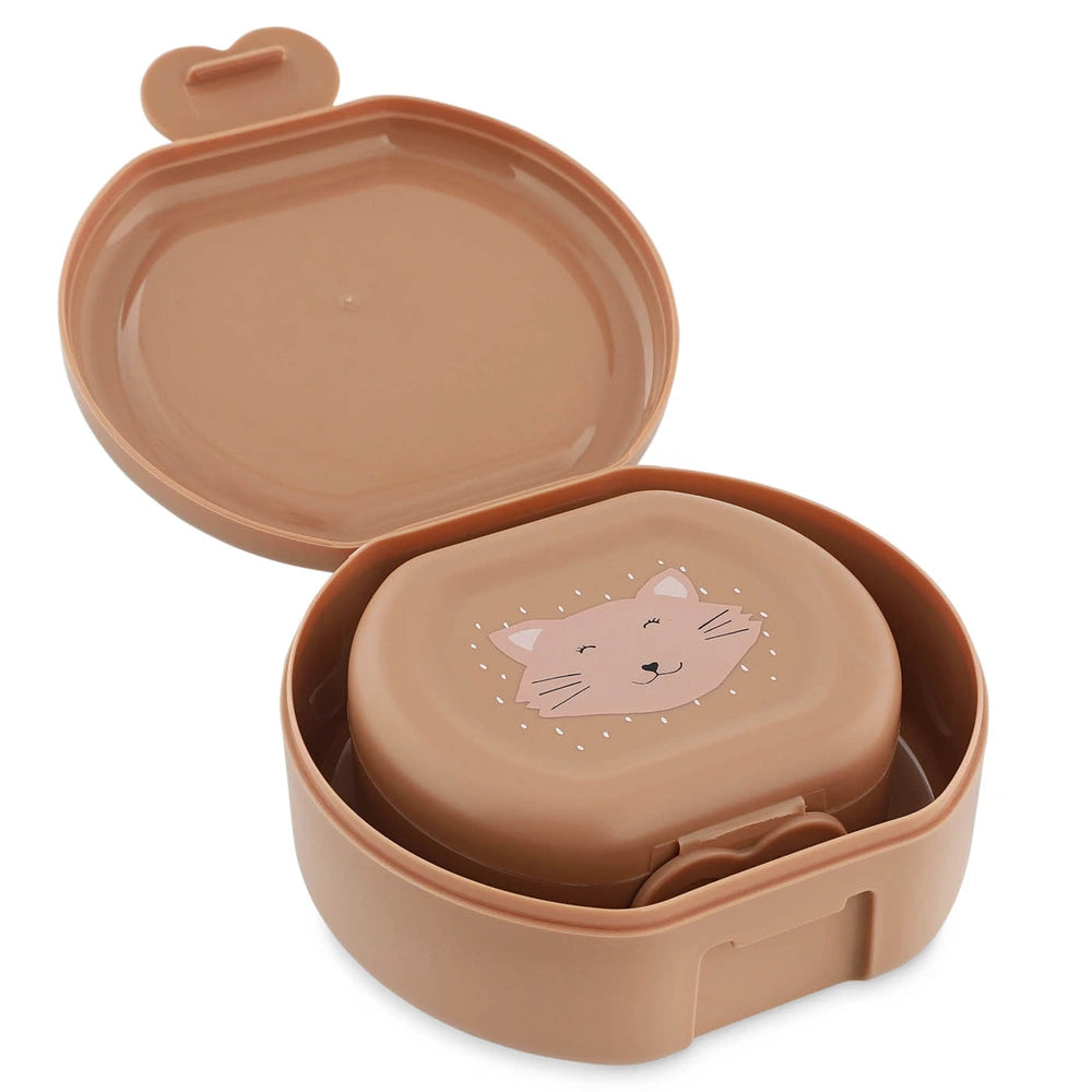 Trixie Kids Snack Box Set | 2-Piece Lunch &amp; Snack Storage Boxes with Easy Clip Closure, Dishwasher-Safe Design for School &amp; Travel | 3 Years Onwards | Mrs. Cat