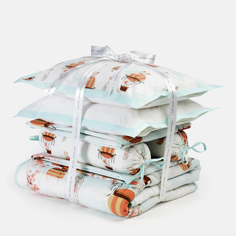 The Baby Trunk Ele On The Balloon - Bedding Set