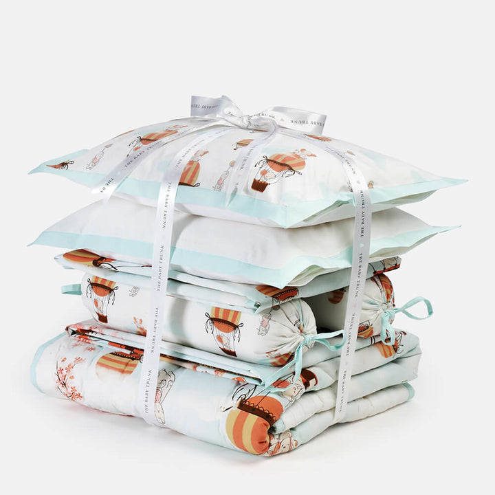 The Baby Trunk Ele On The Balloon - Bedding Set