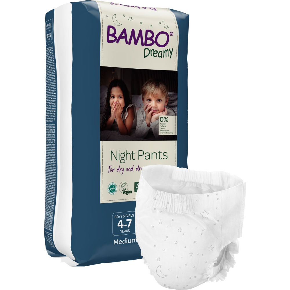 Bambo Nature Skin Friendly Night Pants - Medium (4-7 years)