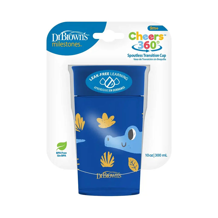 Dr. Brown’s Milestones Cheers360™ Cup, 10 oz/300 mL - Blue