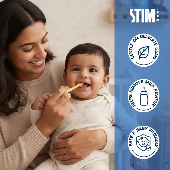 STIM Junior Toddler Kit | Silicone Mouth Brush | 6-24 Months