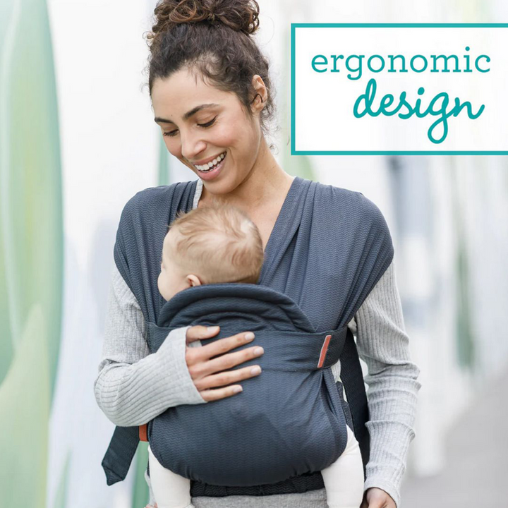 Infantino Hug &amp; Cuddle Adjustable Hybrid Wrap Carrier Black