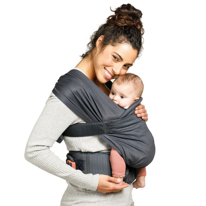 Infantino Hug &amp; Cuddle Adjustable Hybrid Wrap Carrier Black