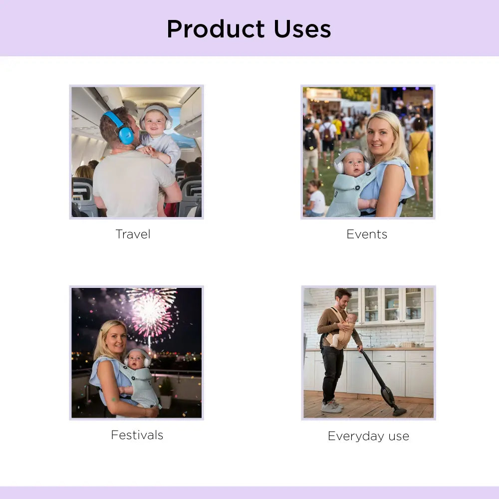 Dooky Baby Earmuff – Soft Adjustable Hearing Protection for Baby | 0-3 years